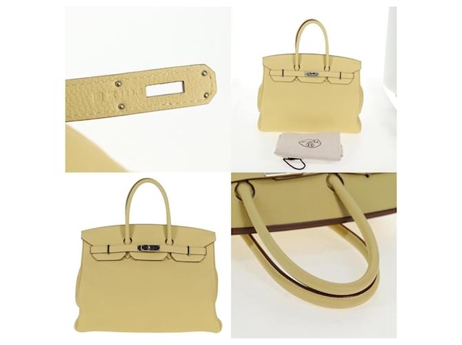 Borsa Hermès Birkin 35 Giallo - vista 5