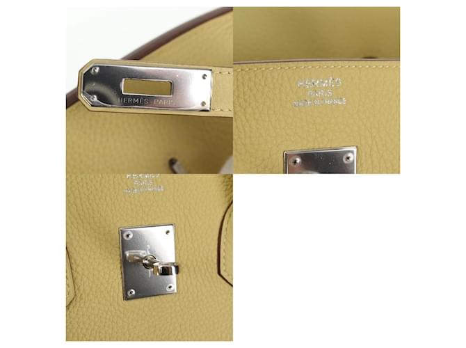 Borsa Hermès Birkin 35 Giallo - vista 8