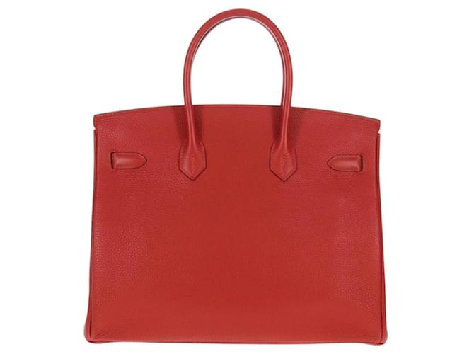 Borsa Hermès Birkin 35 Rosso - vista 2