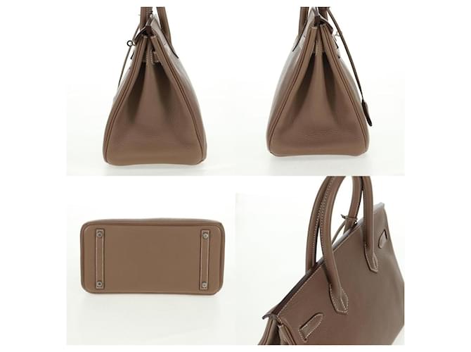 Borsa Hermès Birkin 30 Argento - vista 3