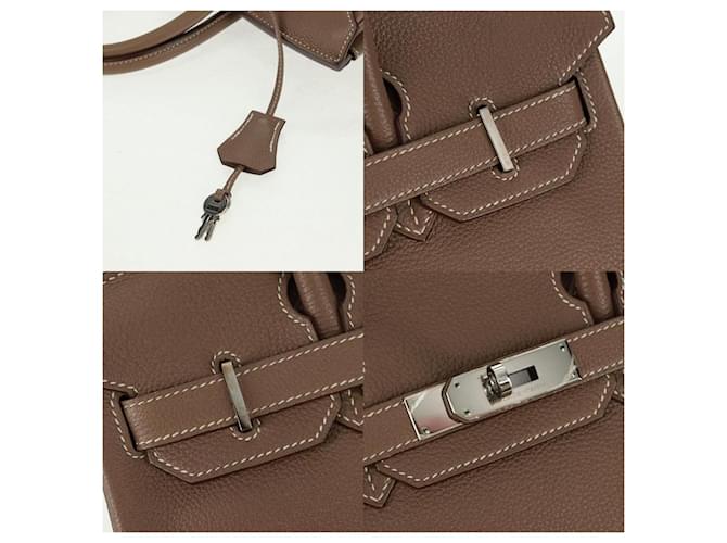 Borsa Hermès Birkin 30 Argento - vista 7
