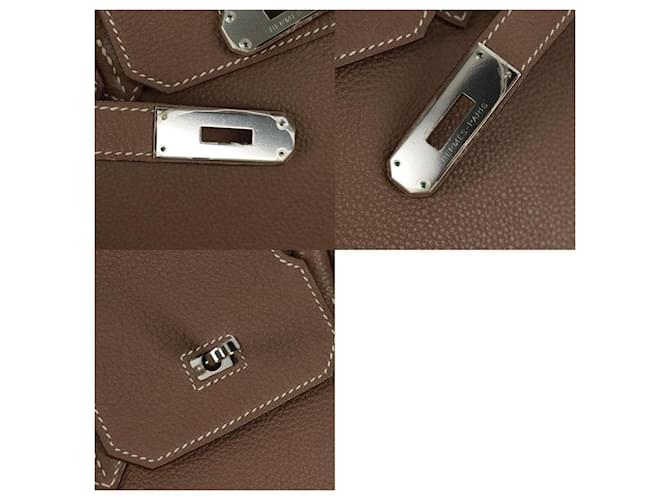 Borsa Hermès Birkin 30 Argento - vista 8