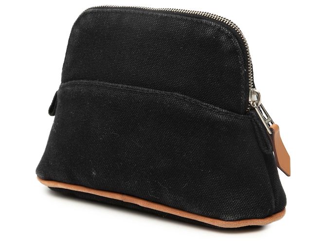 Hermès Schwarze Mini Mini Canvas Bolide Tasche - Ansicht 2