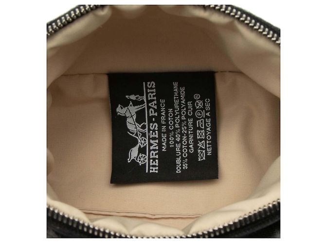 Hermès Schwarze Mini Mini Canvas Bolide Tasche - Ansicht 4