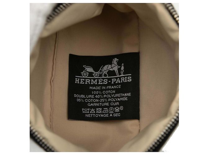 Hermès Schwarze Mini Mini Canvas Bolide Tasche - Ansicht 5