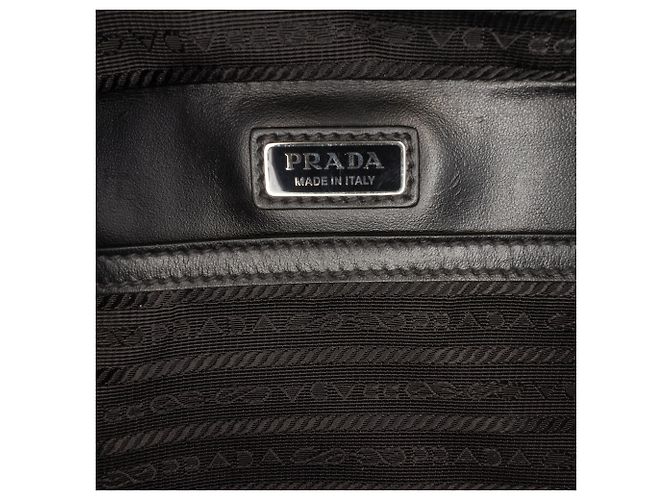 Borsa a tracolla Brique in Saffiano nero di Prada - vista 5