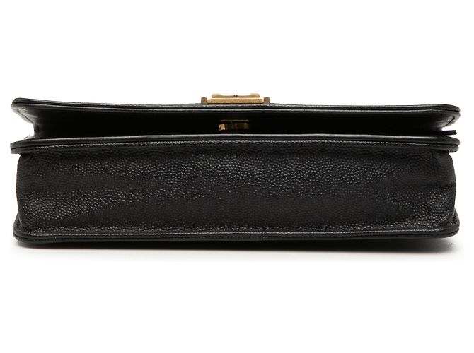 Cartera Boy de Caviar Negro Acolchado de Chanel con Cadena - vista 3