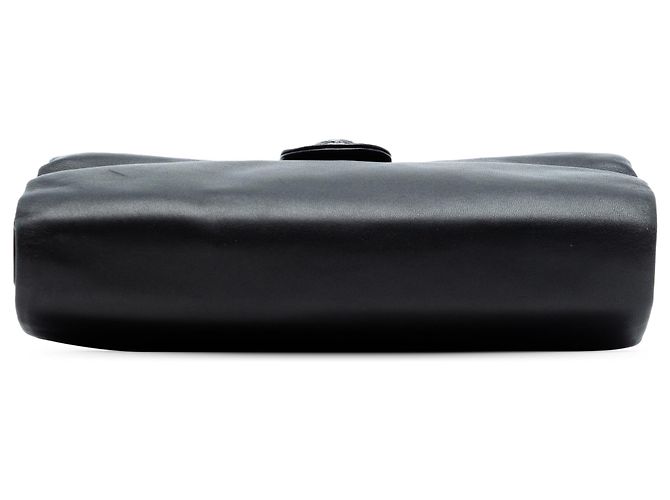 Clutch Emblema Globo in Pelle di Agnello Nera Chanel Nero - vista 3