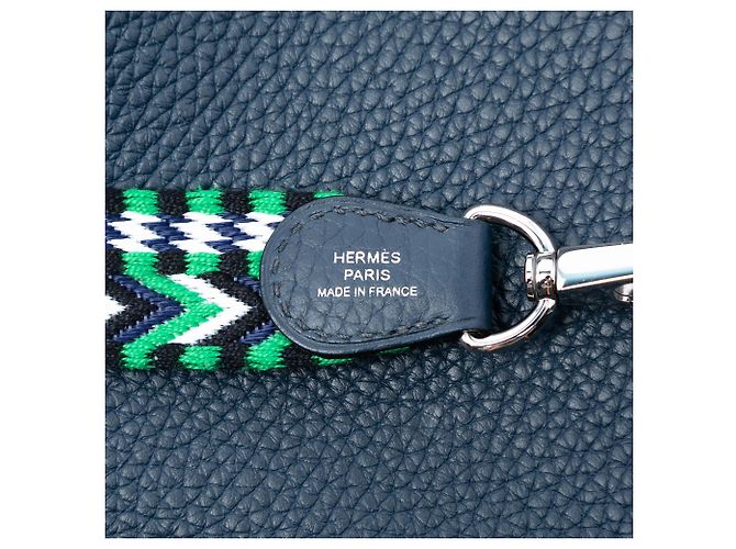 Hermès Blu Clemence Evelyne 16 Amazone Blu navy - vista 5