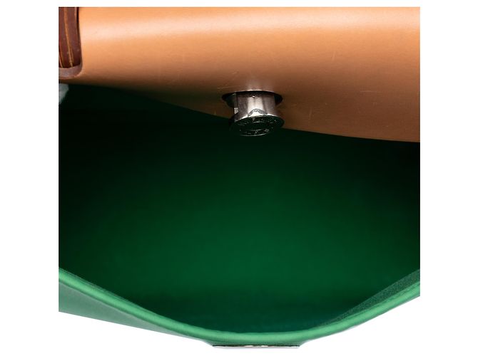 Hermès Borsa Herbag Zip 31 Verde Toile - vista 4