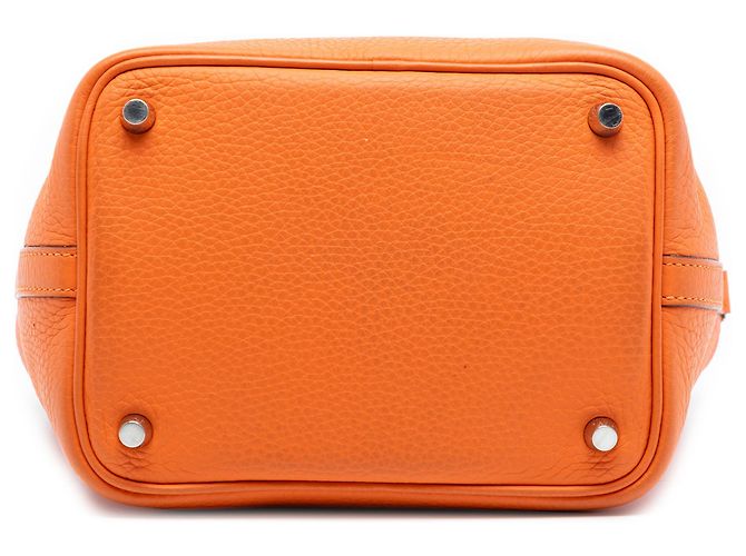 Hermès Arancione Clemence Picotin Lock 18 - vista 3