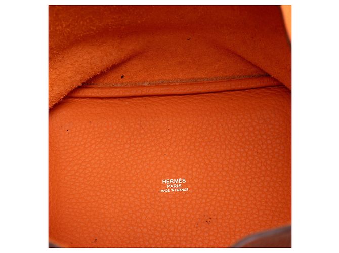 Hermès Arancione Clemence Picotin Lock 18 - vista 4