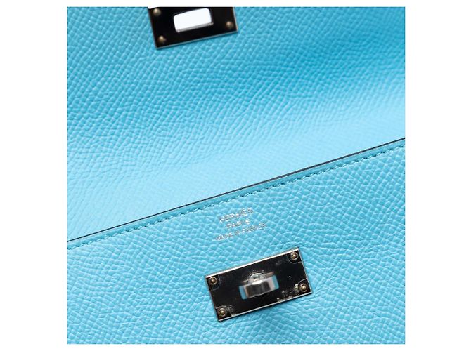Cartera Longa Kelly en Epsom Azul Hermès Azul claro - vista 5