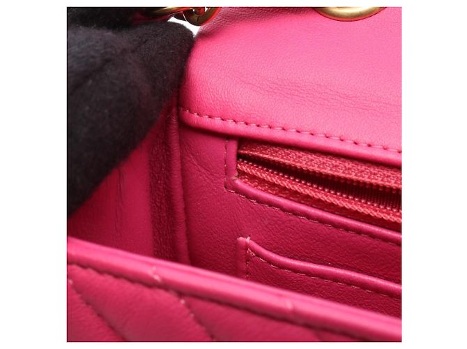 Mini borsa a spalla V Chevron di Chanel Rosa - vista 7