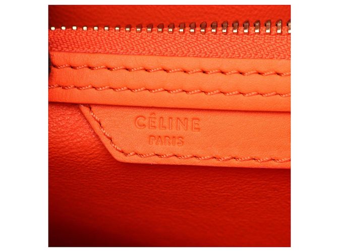 Céline Borsa a mano Celine Luggage Mini Shopper Rosso - vista 4
