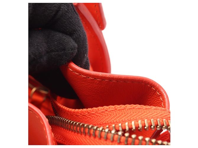 Céline Borsa a mano Celine Luggage Mini Shopper Rosso - vista 5