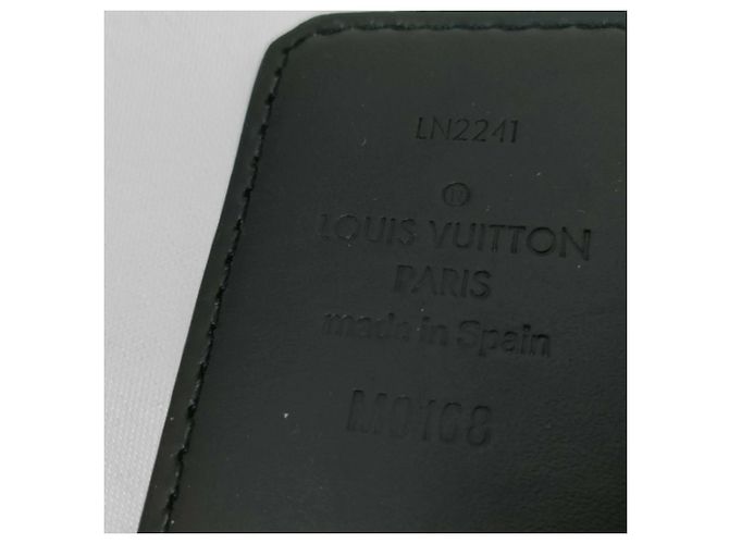 Cintura reversibile in pelle Monogram Eclipse da uomo Louis Vuitton Nero - vista 5