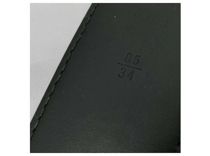 Cintura reversibile in pelle Monogram Eclipse da uomo Louis Vuitton Nero - vista 6