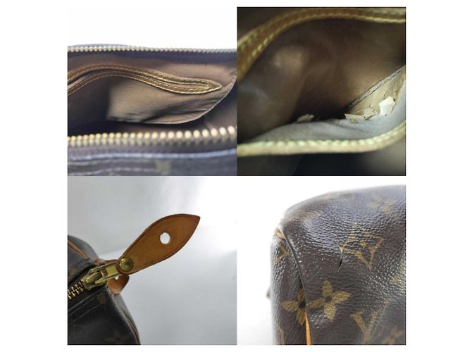 Bolso Louis Vuitton Speedy 35 Castaño - vista 9