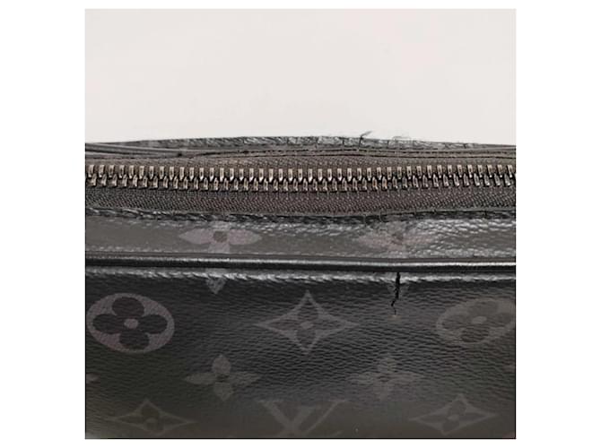 Borsa Pochette Monogram Eclipse Louis Vuitton Marrone Nero - vista 3