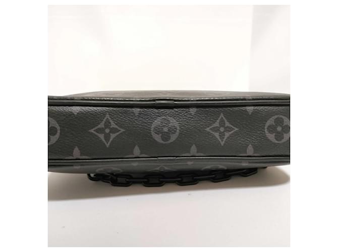 Borsa Pochette Monogram Eclipse Louis Vuitton Marrone Nero - vista 5