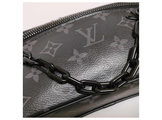 Borsa Pochette Monogram Eclipse Louis Vuitton Marrone Nero - vista 7