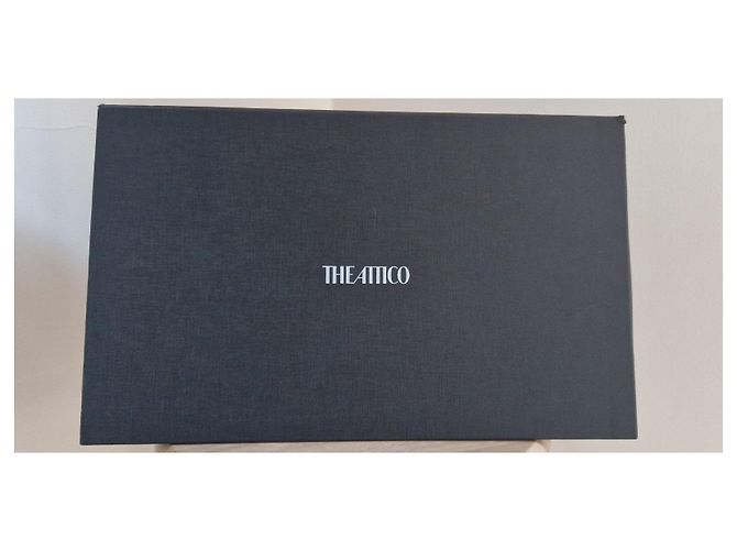 Attico Bolsa de mão "Long Night" em couro branco com pérolas - vista 6