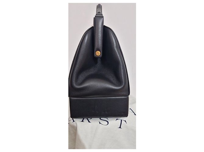 Borsa Gabriela Hearst in pelle nera Nero - vista 6