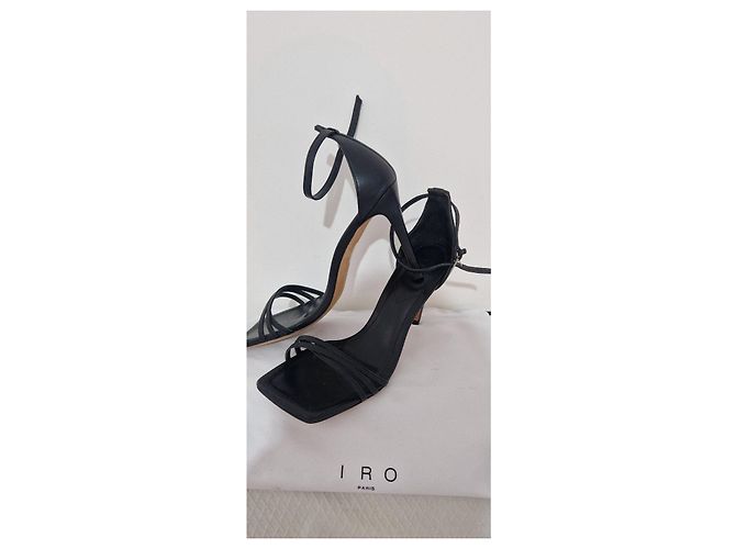Sandali IRO neri in pelle Nero - vista 5