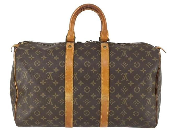 Louis Vuitton Keepall Monogram Canvas 45 Marrone - vista 2