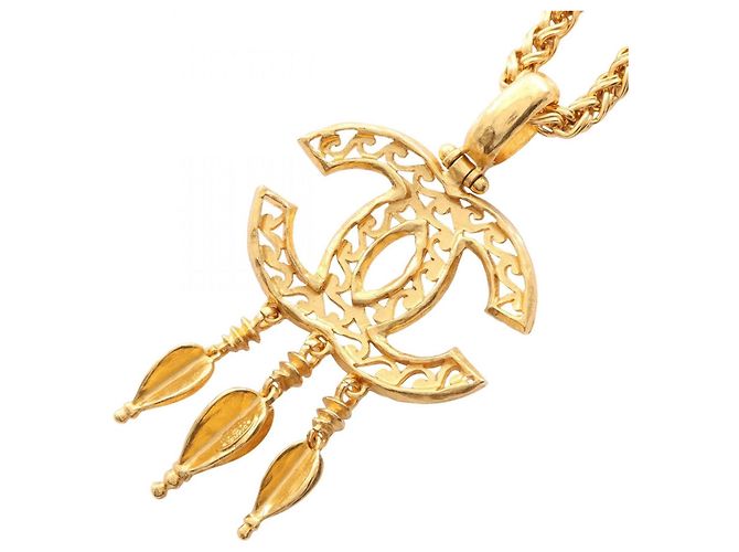 Timeless Collana Placcata Oro Chanel Coco Mark D'oro - vista 2
