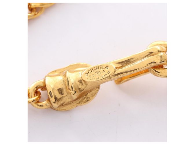 Timeless Collana Placcata Oro Chanel Coco Mark D'oro - vista 5