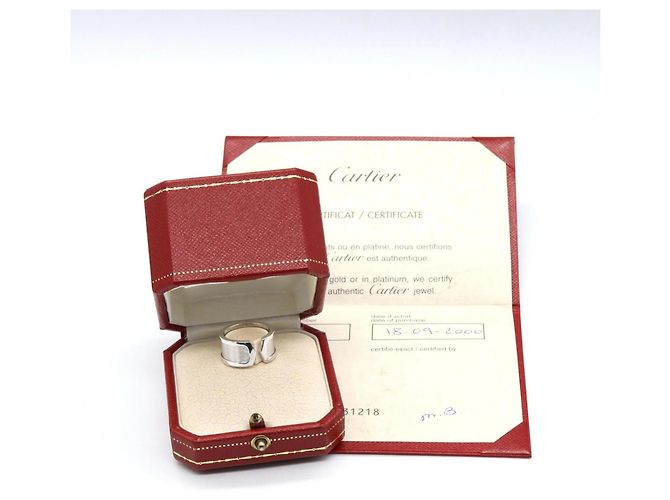 Anello Cartier C2 in oro bianco 18K Argento - vista 8