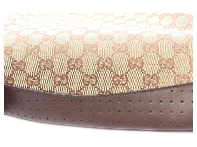 Borsa a Spalla in Tela GG Gucci Marrone Beige - vista 6