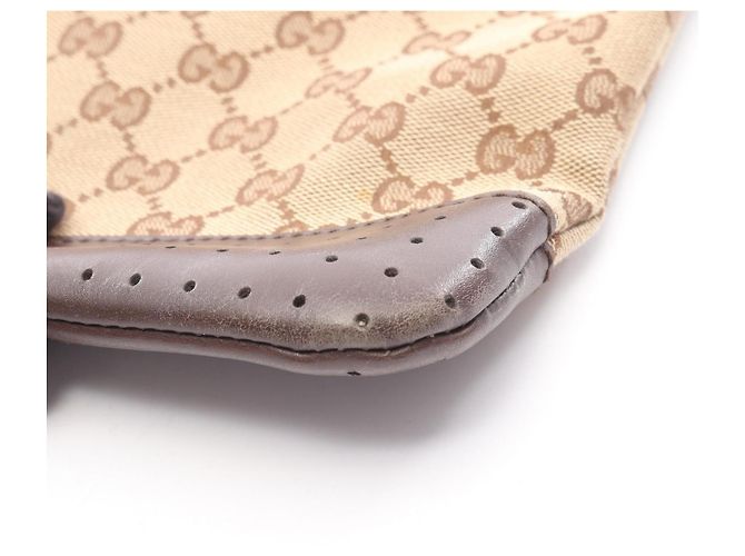 Borsa a Spalla in Tela GG Gucci Marrone Beige - vista 7