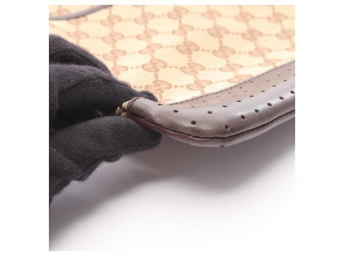 Borsa a Spalla in Tela GG Gucci Marrone Beige - vista 8