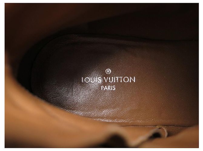STIVALI ALLA CAVIGLIA JUMBLE IN CAMOSCIO E MONOGRAMMA LOUIS VUITTON 38 Marrone - vista 8