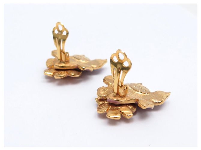 SET VINTAGE JEAN LOUIS SCHERRER COLLANA + ORECCHINI + BROCCO IN EMAIL D'oro - vista 13