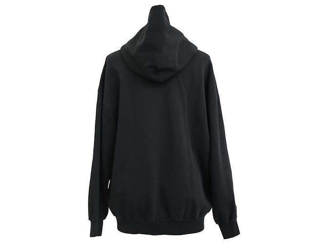 Everyday Felpa con zip Balenciaga in cotone nero - vista 3