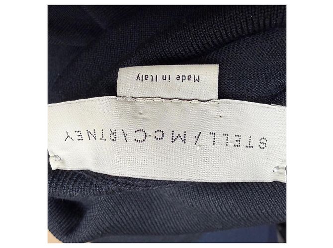 Stella Mc Cartney Stella McCartney Rollkragenpullover aus schwarzer Schurwolle - Ansicht 4