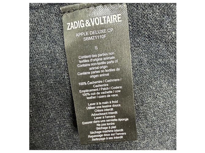 Happy Pullover von Zadig & Voltaire aus grauem Kaschmir - Ansicht 5