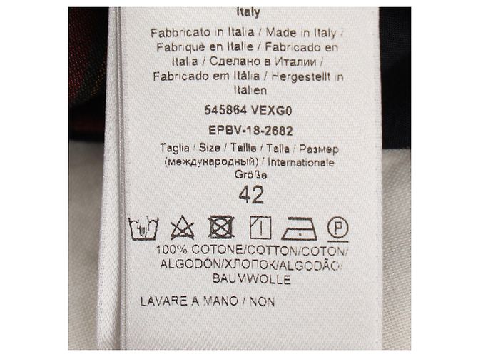 Camicia a righe con bottoni Bottega Veneta in cotone multicolore - vista 6