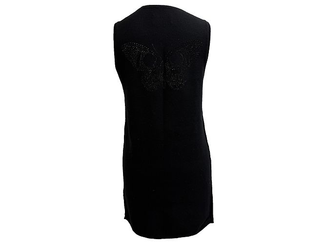 Offenes Vest Zadig & Voltaire aus schwarzer Kaschmir - Ansicht 3