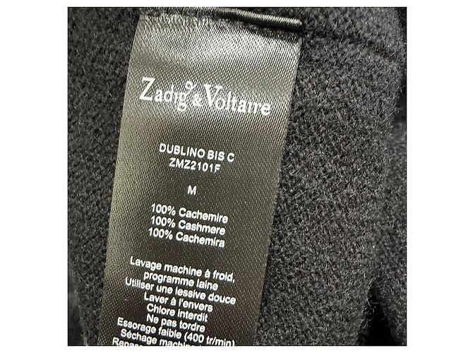 Offenes Vest Zadig & Voltaire aus schwarzer Kaschmir - Ansicht 5
