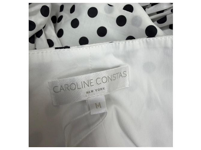 Autre Marque Blusa Off Shoulder Belen de Lunares en Algodón Blanco de Caroline Constas - vista 4