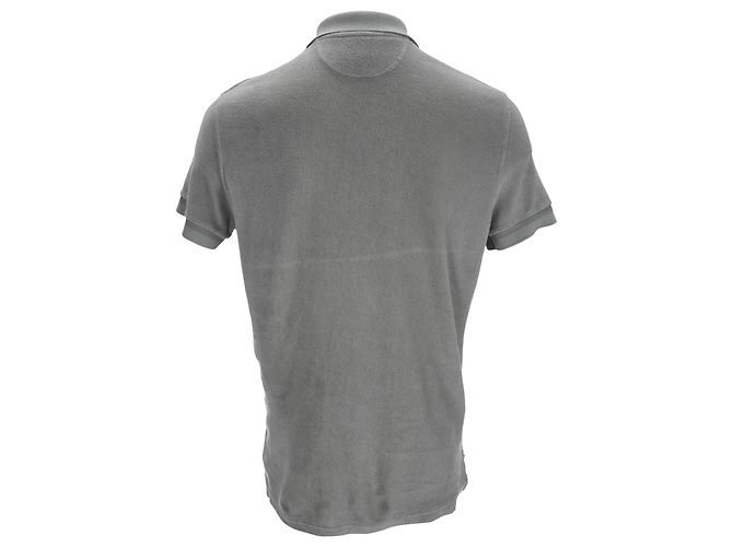 Polo Tom Ford in cotone grigio - vista 3