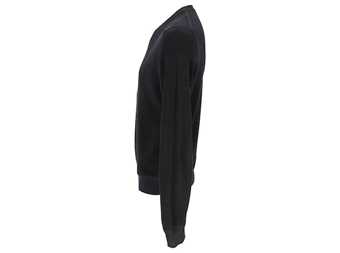 Tom Ford Rundhals-Pullover aus schwarzer Baumwolle - Ansicht 2