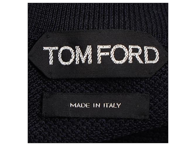 Tom Ford Rundhals-Pullover aus schwarzer Baumwolle - Ansicht 4