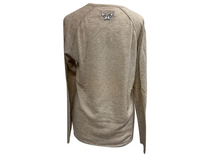 Beige Cashmere V-Ausschnitt Pullover von Zadig & Voltaire - Ansicht 3