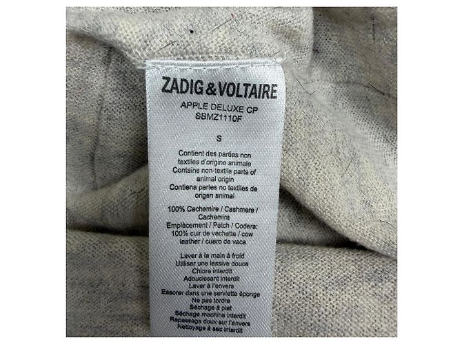 Beige Cashmere V-Ausschnitt Pullover von Zadig & Voltaire - Ansicht 5